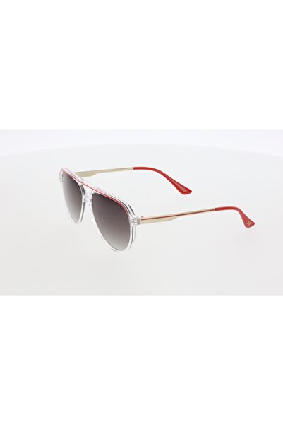 HAWK HW2091 57-14-142 Kahverengi? Camlı Unisex Güneş Gözlüğü | 2023 Sezon Şeffaf Çerceveli