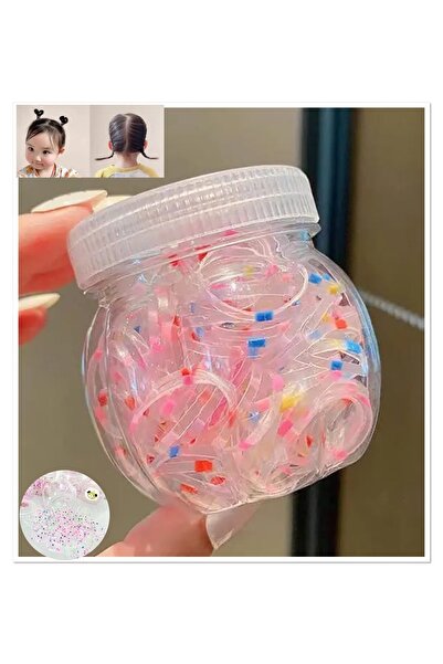 NEW HİLL Cauciuc de păr elastic de culoare transparentă gros și fără rupere î...