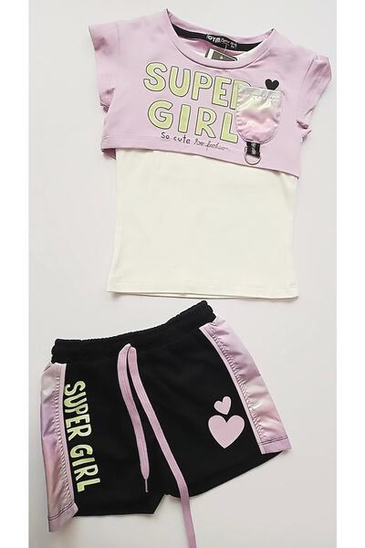 BYM ДЕТСКИ КОМПЛЕКТ КЪСИ ПАНТАЛОНИ ЗА МОМИЧЕ