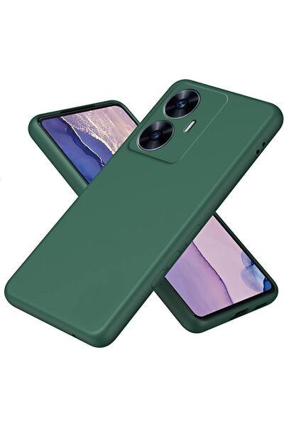 m.tk moveteck Realme C55 Uyumlu Kılıf Kamera Korumalı Yumuşak içi Kadife Süet...