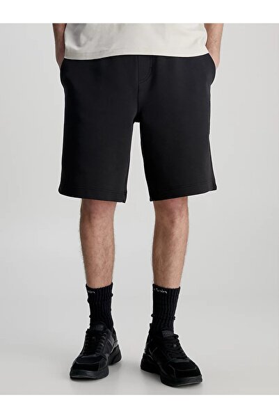Calvin Klein Erkek Pamuklu Kısa Diz Boyu Spor Siyah Şort