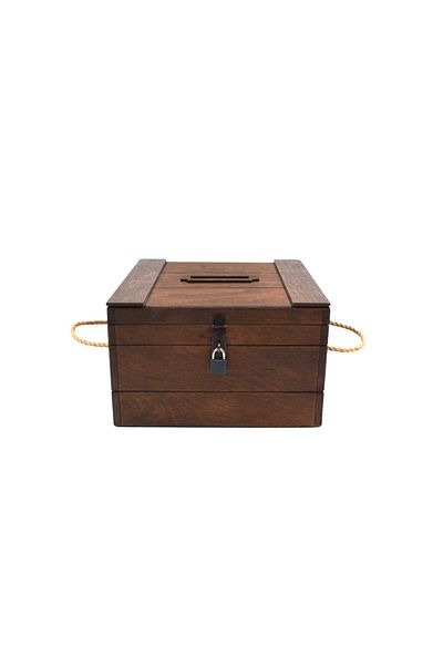 t tun's woods 29cmx29cm (DER.17CM) Locking Wooden Box - Wedding and Engagement Merasimi
