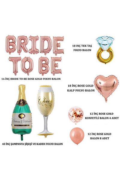 Patladı Gitti Bride To Be Bachelorette Party Celebration Set 1