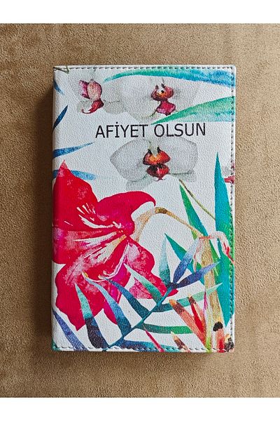 ankara menü (1 piece) 13x21 Box, Leather Account Receipt Pad, Printed Change Box, Ticket