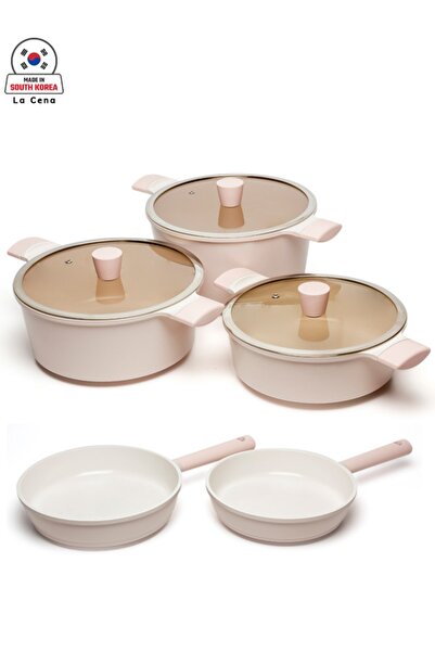 Lacena La Cena Pembe 8 Parça Seramik Kaplama Set