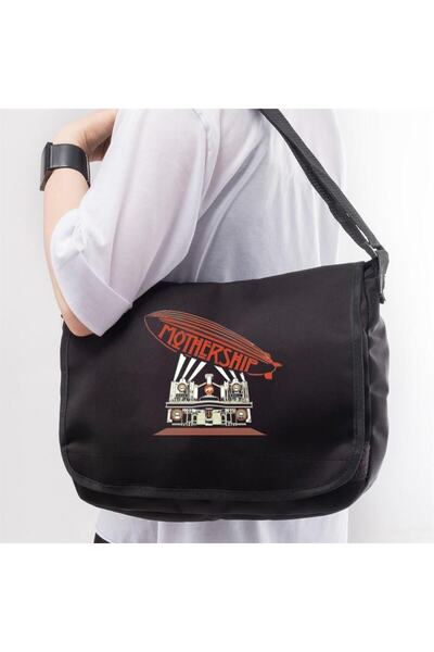 Toum Seria Mayedo Rock - Geantă unisex cu imprimeu Led Zeppelin Mothership