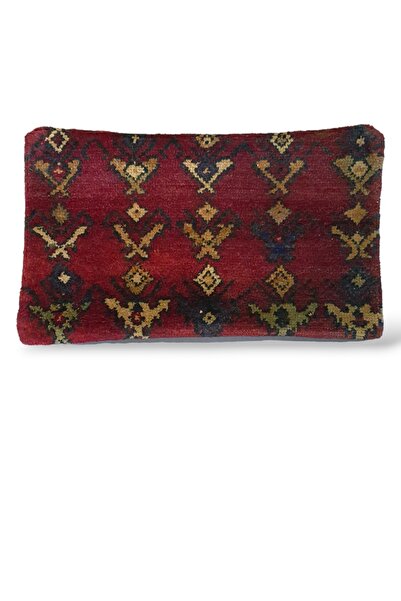 Ottoman Pouffe Art Deco Bohem Eskitme Özel Seri Halı El Dokuması Vintage Kırl...