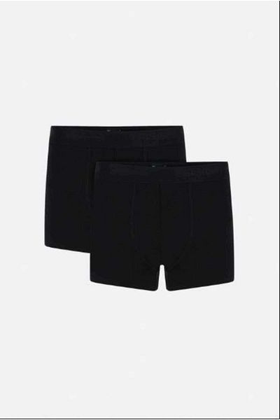 Kom Colin Cotton 2 Piece Ανδρικό Boxer Μαύρο