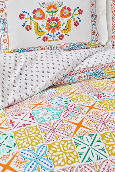 Karaca Home Lumina Yellow 100% Cotton Double Duvet Cover Set