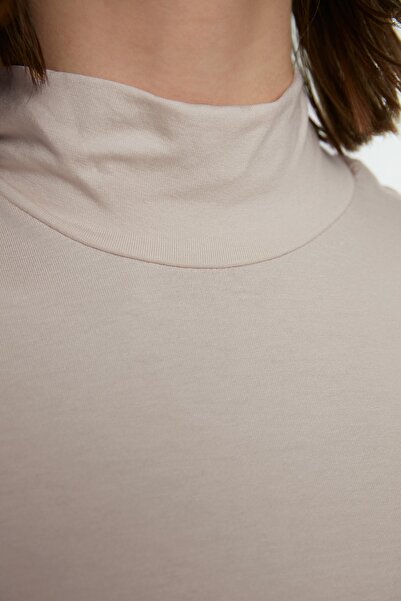 Trendyol Modest Μπεζ γιακάς αμάνικο πλεκτό τουνίκ εσωρούχων TCTSS21TN0249