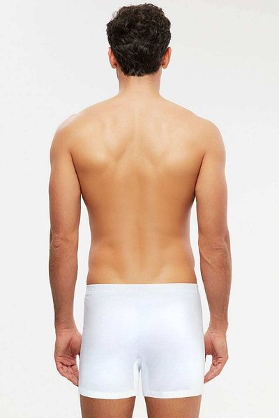 Kom White Cotton Adrian Ανδρικά Boxers - Συσκευασία των 6