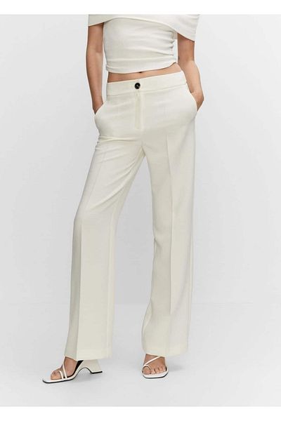 MANGO Woman Flowy Palazzo Trousers