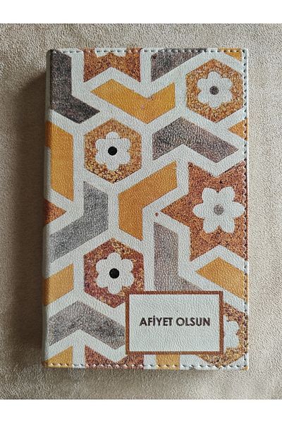 ankara menü القائمة (قطعة واحدة) صندوق 13 × 21، لوحة إيصالات جلدية، صندوق تغيير مطبوع، تذكرة