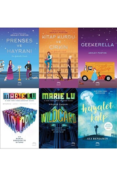 Yabancı Yayınları Marie Lu-warcross Wildcard Ashley Poston Geekerella Prenses Ve Hayranı Hayalet Kalp 6 Kitap Set