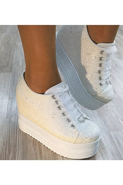 Ayakkabı Tutkusu Stilo ® Pantofi de mireasa Glitter 13cm Toc ascuns In interior