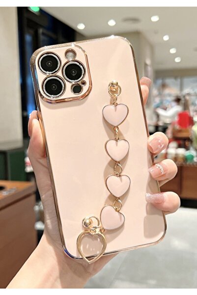 3GEN CASE حافظة آيفون 14 برو ماكس متوافقة مع سلسلة قلب لطيفة وقابلة للطي من ا...