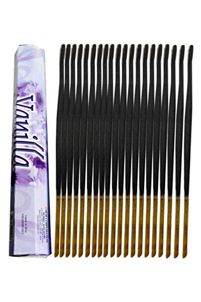 ENJOY SHOP Vanilya Tütsü Çubuk Tütsü 20 Adet Bambu Doğal Organik Tütsü Çubuk