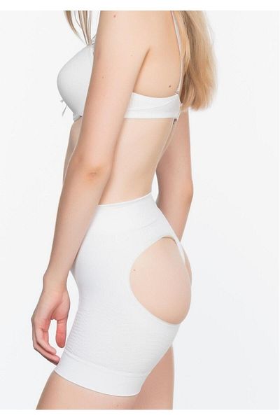 Emay Women's White Open Short Corset New Season