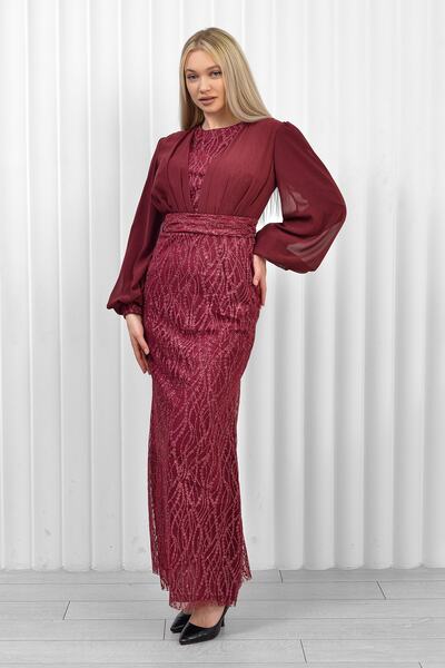 poplinmoda GRİTERLİ BALIK ABİYE-ŞAHİYA MODELİ