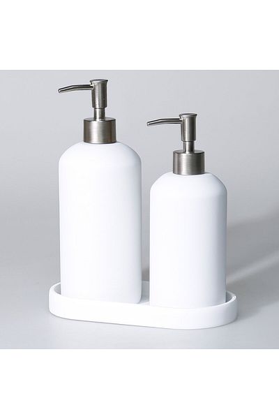 Selim Smooth Liquid Soap Dispenser Λευκό