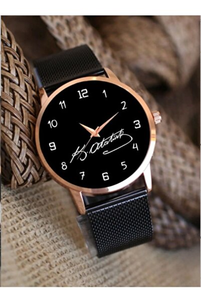 Genel Markalar Mustafa Kemal Atatürk Imzalı Tek Bay Kol Saati Doğum Günü Hediyesi