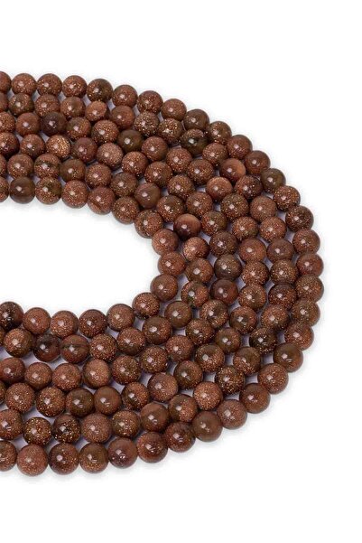 Dünya Doğal Taş 6 Mm Kahverengi Yıldız Taşı Dizi