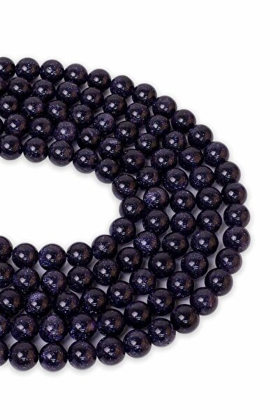 Dünya Doğal Taş سلسلة نجمة زرقاء داكنة مقاس 8 مم