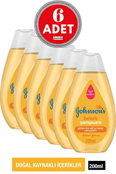 Johnson's 6 قطع شامبو أطفال 200 مل