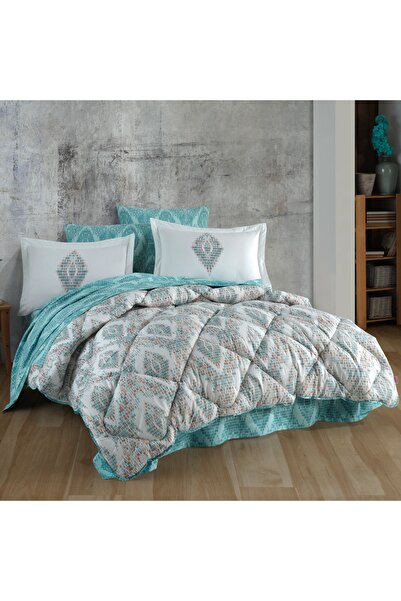 Hobby Retro Mint Poplin Çift Kişilik Uyku Seti