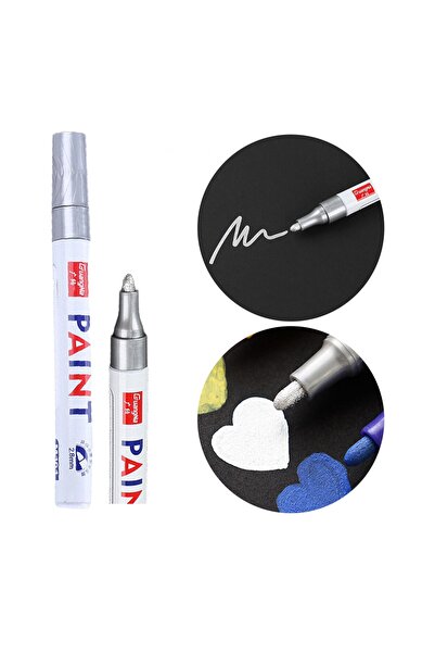 Getshop Alışveriş Pazarı Epoksi Varak Kalem Paint Marker Silver Gümüş