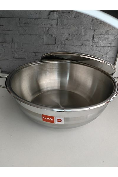 ALANYA HOME DECOR CAPSULE BOTTOM STAINLESS STEEL POT 16LT CAPSULE STAINLESS STEEL POT WITH BOTTOM 16LT INDUCTION