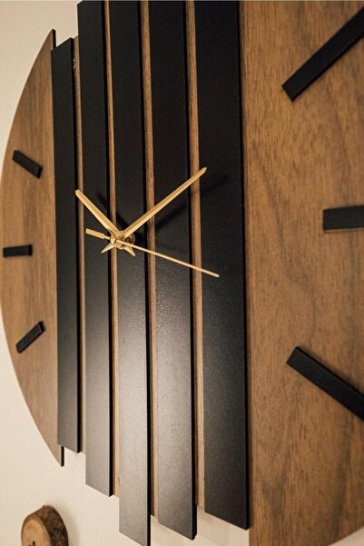 Genel Markalar DUVAR ÇITASI MODEL MODERN AHŞAP DUVAR SAATİ