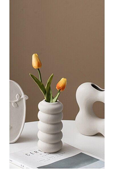 Ard.Art Özel Büyük Oval Yuvarlak Bohem dekoratif Vazo