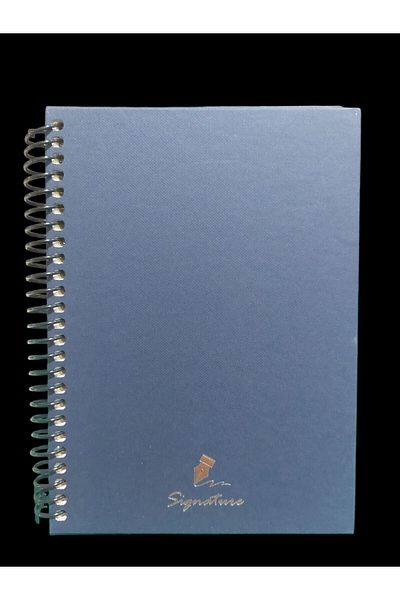 Dilman دفتر ملاحظات ذو غطاء صلب حلزوني بلون كريمي عادي مقاس 16x22