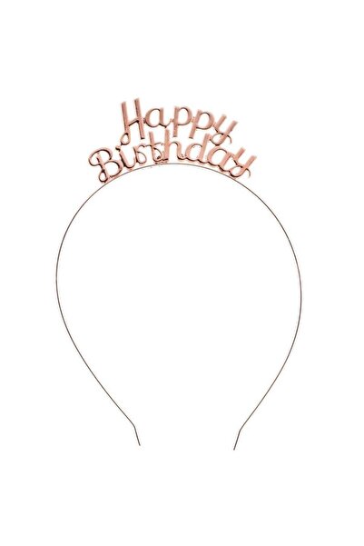 aşkın concept Happy Birthday Yazılı MetalTaç Rose Gold Renkli Doğum Günü Part...