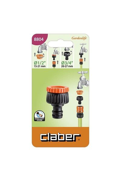 CLABER Faucet Adapter 1/2''-3/4'' CLABER 8804