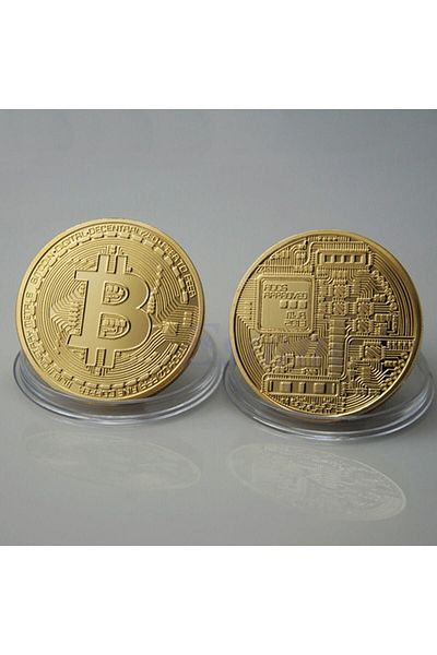 Neptüns Възпоменателна монета с биткойн монета