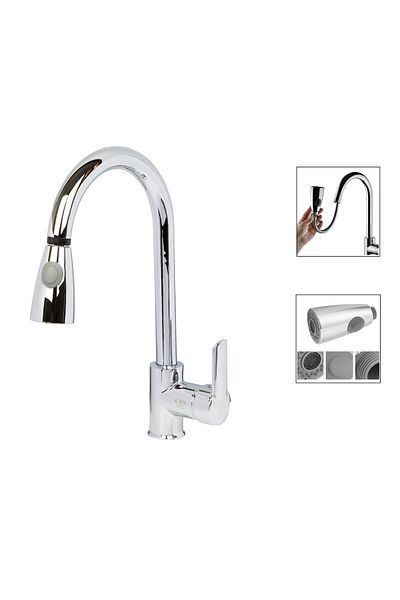 gtn Spiral Sink Kitchen Faucet ( Functional Hand Shower )