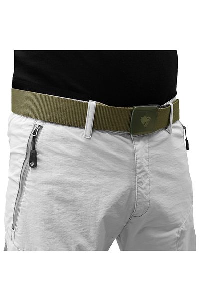 Wolftrap Tactical Adjustable Buckle Khaki Tactical Belt, Jeans and Tactical Pants Compatible Khaki Belt