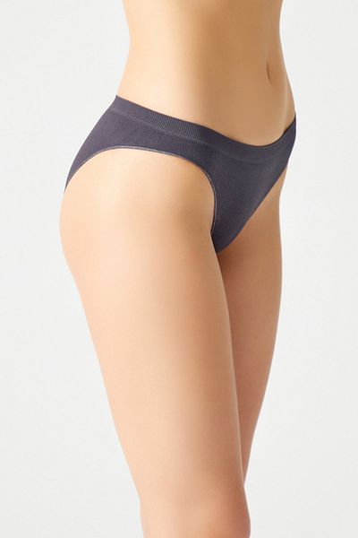 Los Ojos Antracit Ribbed Classic Chiloți fără sudură Ribbed Classic