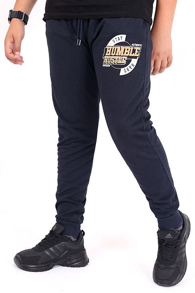 Çiggo Kids Pantaloni de trening pentru băieți Humble, cu imprimeu în relief, cu buzunare și șnur
