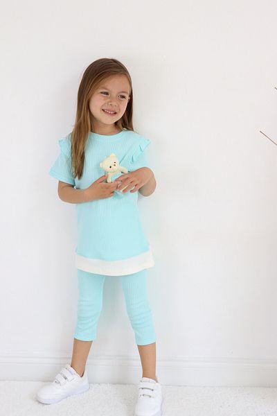 Harika KIDS Girl's Capricorn Summer Basic Set with Teddy Bear, 2-5 years old