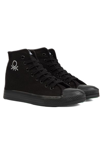 Benetton BN-30629-Pantofi sport negri pentru bărbați