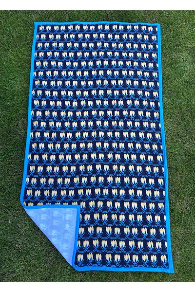 Lucy and Home Σειρά Seaside 100% Cotton Printed Peshtemal, Πετσέτα θαλάσσης 90x170cm