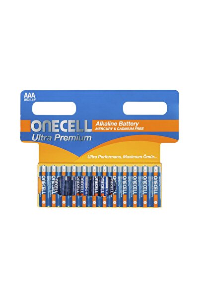 Onecell Ultra Premium Alkalin AAA Boy Pil 12'li