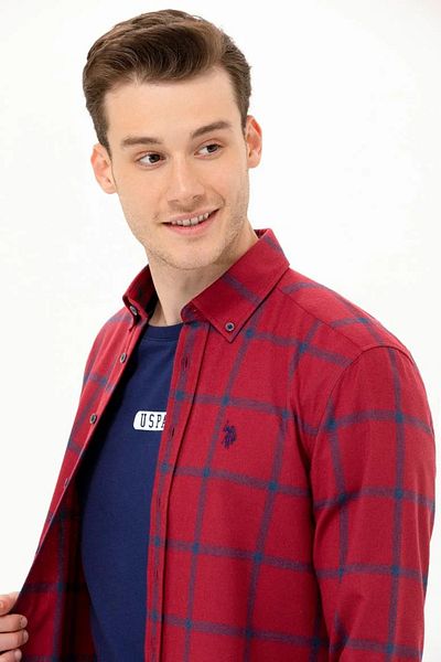 U.S. Polo Assn. Червена мъжка риза