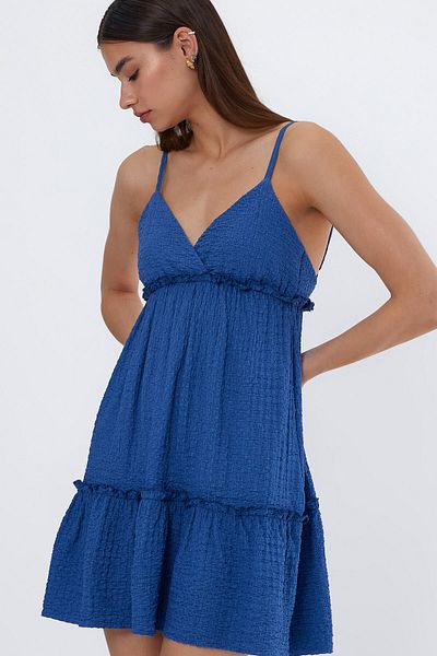 LAMODEMAPASS Mini rochie DORA albastră