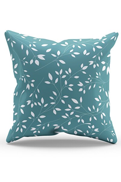 Moud's Двосторонній чохол для подушки із замші з синім візерунком гілок дерев - PL1109