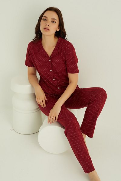 ELİTOL COTTON BUTTONED PAJAMA SET