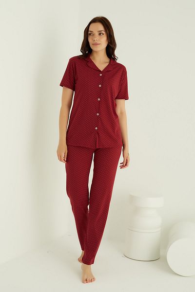 ELİTOL COTTON BUTTONED PAJAMA SET